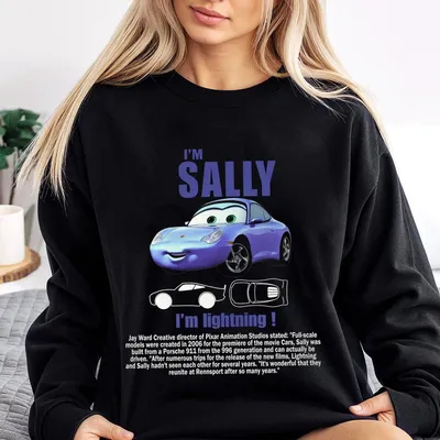 Cars Matching Sweatshirt, L. Mcqueen And Sally Couple Sweatshirt, Kachow L. Mcqueen, Im Lightning Sally Cars Sweatshirt, Lightning Movie V4