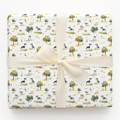 Park Day with the Australian Shepherds - Gift Wrap for Christmas, Holidays Wrapping Paper, Christmas Wrapping Paper