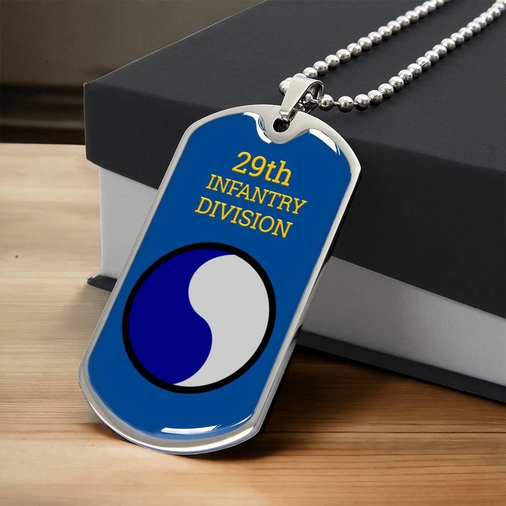Awesome Dog Tag For 29Th Infantry Division - Army Tag Necklace, Dog Tag