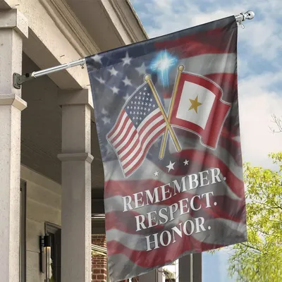 Gold Star Mothers Day Remember Respect Honor Us House Flag Vertical House Flag