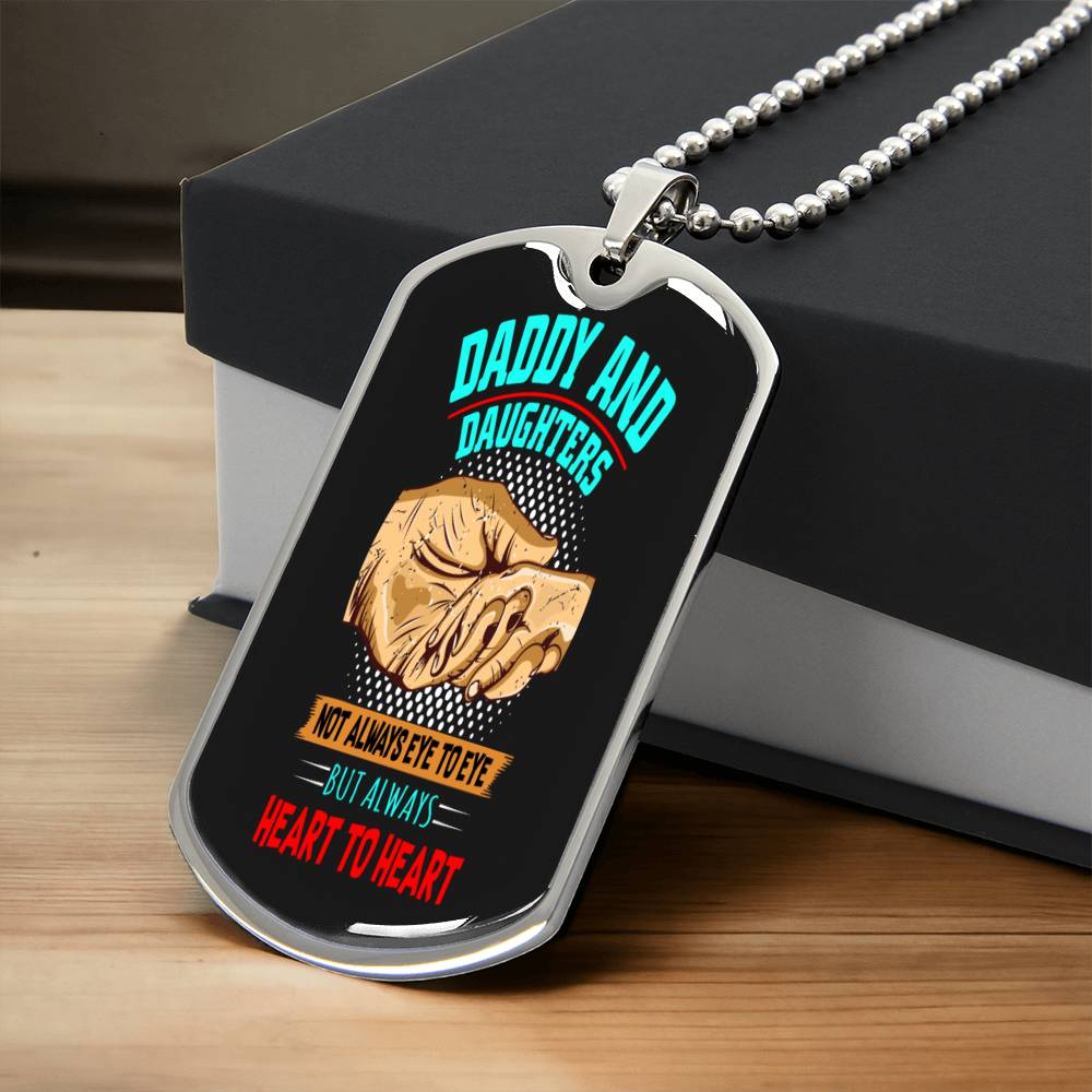 Daddy And Daughters - Army Tag Necklace, Dog Tag