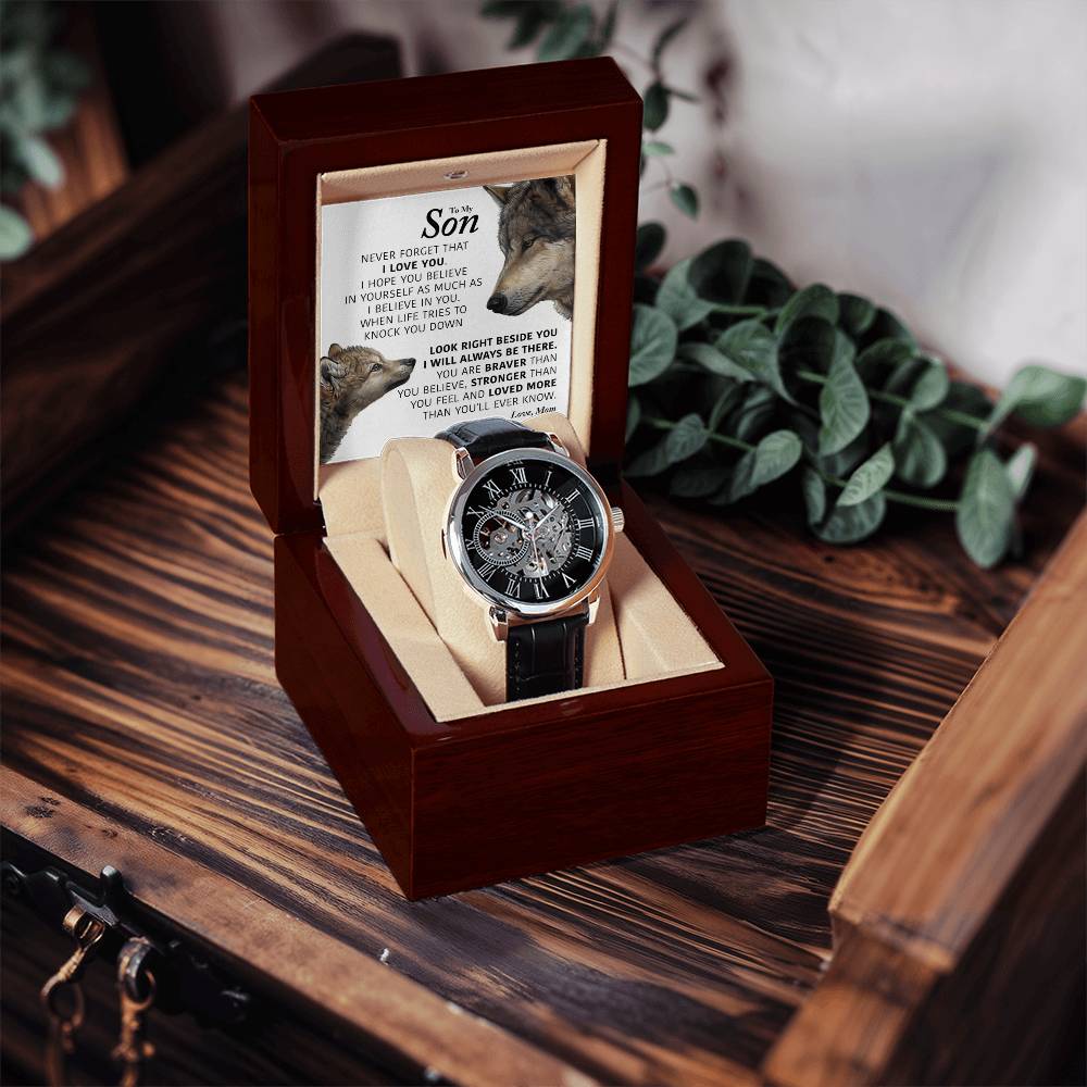 My Son - I Will Always Be There - Openwork Watch