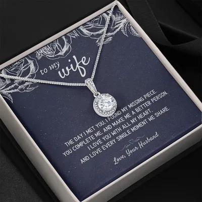 Gift For Wife Love Every Single Moment We Share Eternal Hope Necklace