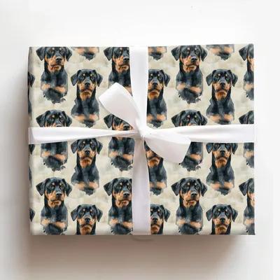 Paw and Order - Gift Wrap for Christmas, Holidays Wrapping Paper, Christmas Wrapping Paper