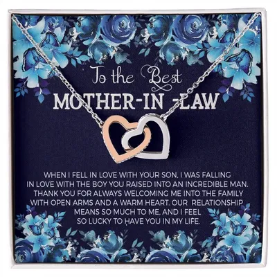 Mother In Law - Hearts Necklace Interlocking Hearts Necklace