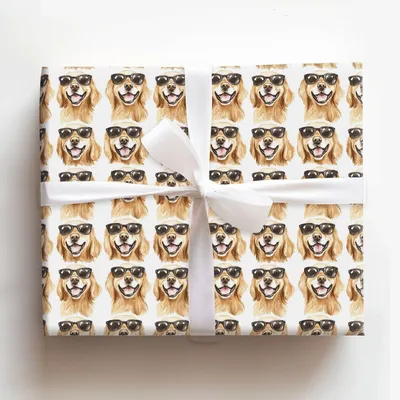 Sun Out Tongue Out - Gift Wrap for Christmas, Holidays Wrapping Paper, Christmas Wrapping Paper