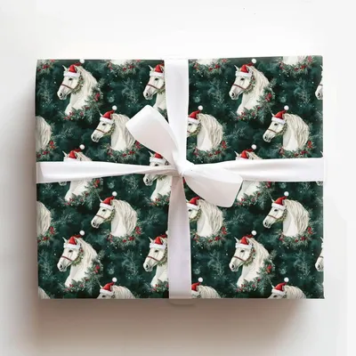 Icicle Gallops - Gift Wrap for Christmas, Holidays Wrapping Paper, Christmas Wrapping Paper