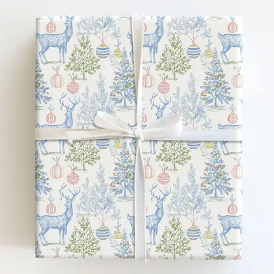 Dear Deer - Gift Wrap for Christmas, Holidays Wrapping Paper, Christmas Wrapping Paper