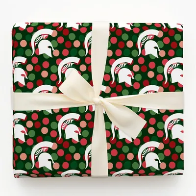 Spartan Christmas Dots - Gift Wrap for Christmas, Holidays Wrapping Paper, Christmas Wrapping Paper