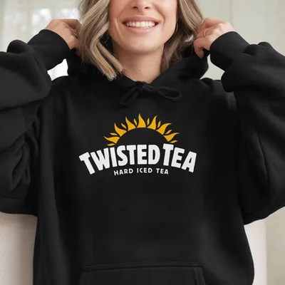 Twisted Tea Hoodie Hard Iced Tea Logo Graphic,Soft & Cozy Unisex For Men & Women,Casual Streetwear