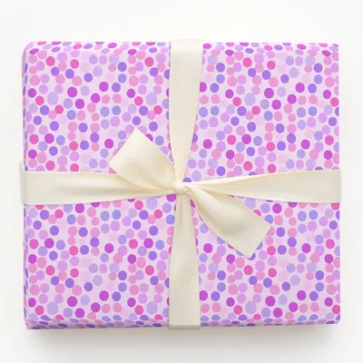 Positively Dotted - Gift Wrap for Christmas, Holidays Wrapping Paper, Christmas Wrapping Paper