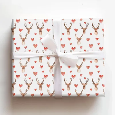 Deerly Beloved - Gift Wrap for Christmas, Holidays Wrapping Paper, Christmas Wrapping Paper