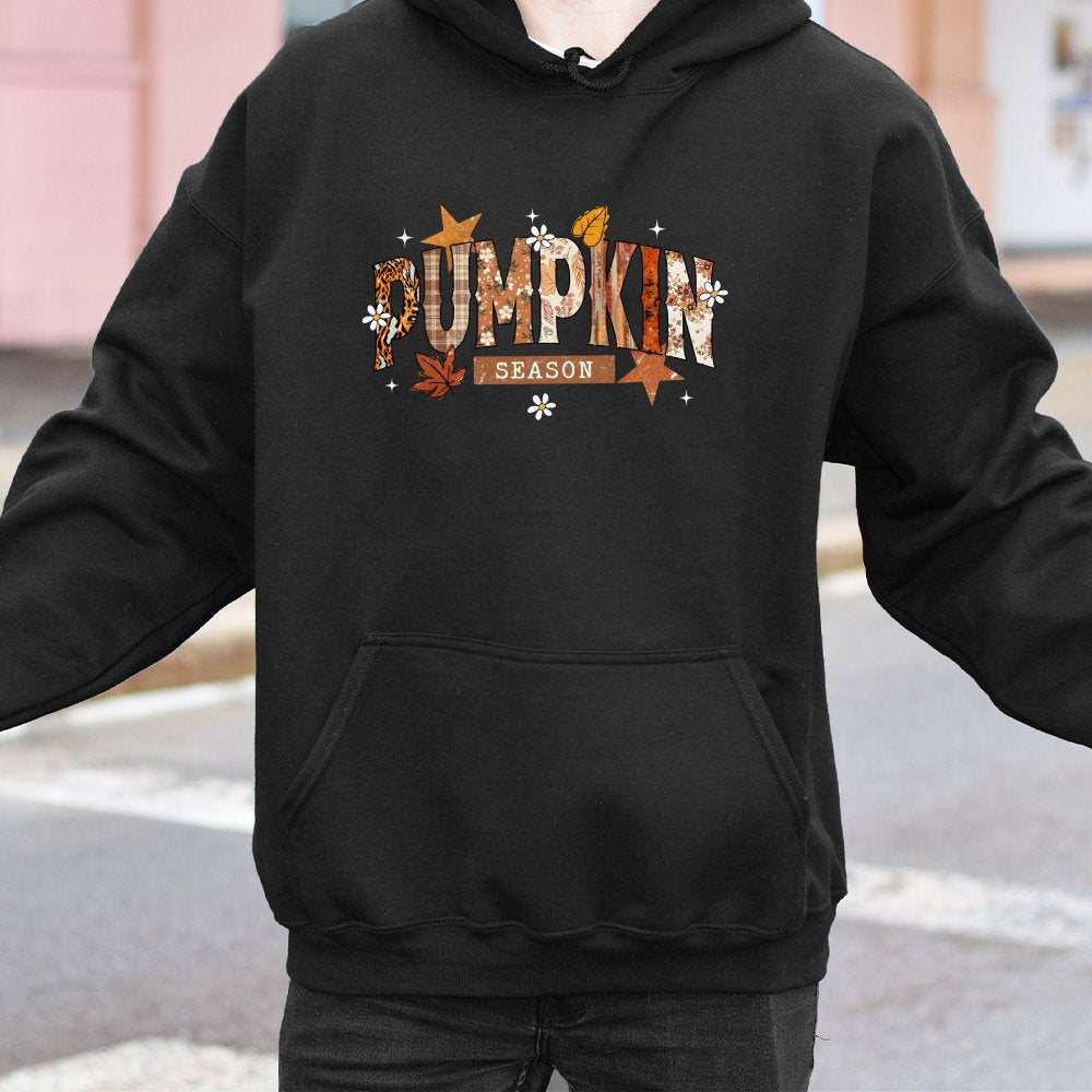 Tis The Season Halloween Hoodie Vintage Halloween Ghost Pumpkin Retro Spooky Coquette Witchy Vibes