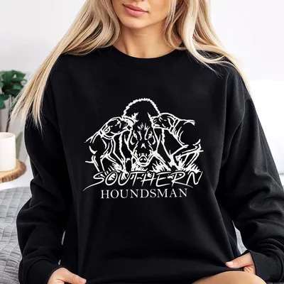 Southern Houndsman Hog Hunting Sweatshirt Wild Boar And Catch Dogs Graphic Sweatshirt Bold Outdoor Apparel
