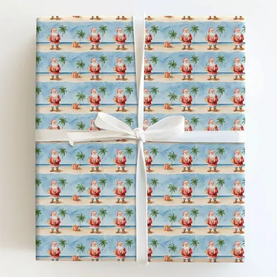 Vacay Sips - Gift Wrap for Christmas, Holidays Wrapping Paper, Christmas Wrapping Paper