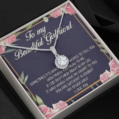 Gift For Girlfriend You Are Without A Doubt My Other Half Eternal Hope Necklace