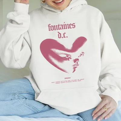 Fontaines D.C. Hoodie – Official Band Hoodie, Concert Merch, Trendy Music Hoodie, Unisex Casual Graphic Hoodie For Fans And Live Events