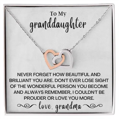 Never Forget How Beautiful - Interlocking Hearts Necklace - Gd09