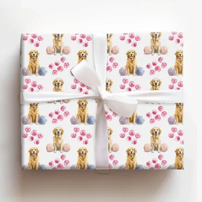 Golden Cheer - Gift Wrap for Christmas, Holidays Wrapping Paper, Christmas Wrapping Paper