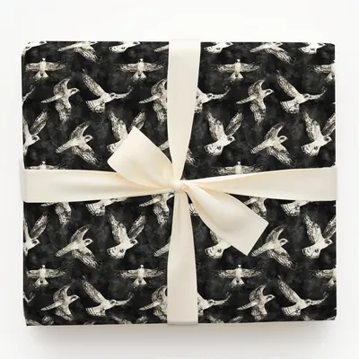 Flight Grey - Gift Wrap for Christmas, Holidays Wrapping Paper, Christmas Wrapping Paper