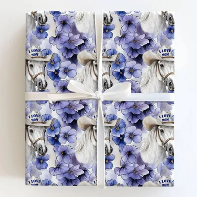 Mom's Favorite Arabian - Gift Wrap for Christmas, Holidays Wrapping Paper, Christmas Wrapping Paper