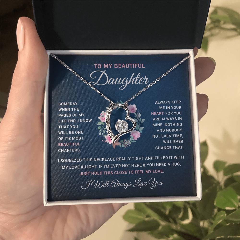 Daughter Gift From Mom, Mother Daughter Necklace Birthday Graduation Christmas