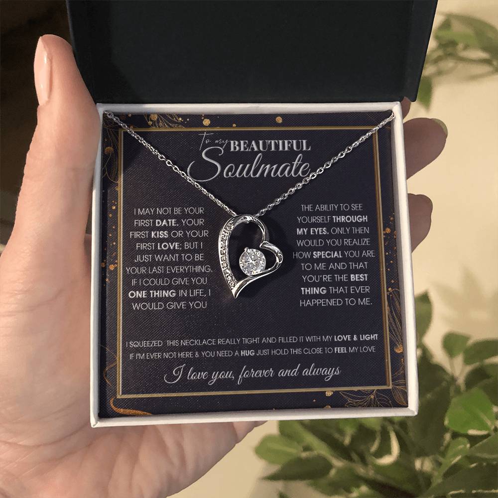 To My Beautiful Soulmate - Forever Love Necklace