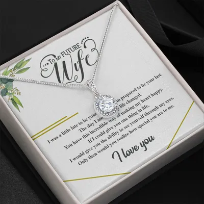 Green Floral How Special You Are To Me Eternal Hope Necklace Gift For Future Wife