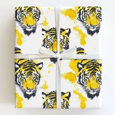 Tiger Eyes - Gift Wrap for Christmas, Holidays Wrapping Paper, Christmas Wrapping Paper