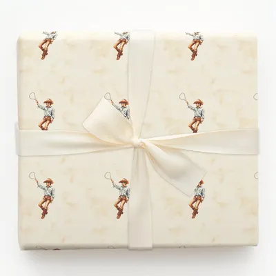 Lasso Me Up - Gift Wrap for Christmas, Holidays Wrapping Paper, Christmas Wrapping Paper