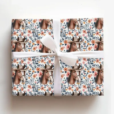 Mom's Favorite Clydesdale - Gift Wrap for Christmas, Holidays Wrapping Paper, Christmas Wrapping Paper