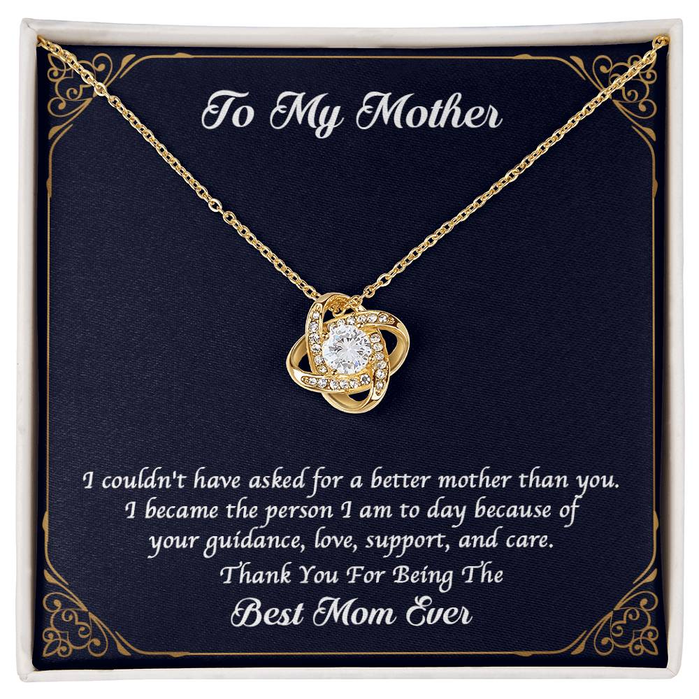 Happy Mother's Day GIFT - Best Mom Ever - the Love Knot Necklace