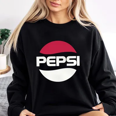 Pepsi Retro Logo Sweatshirt Vintage Red Blue Drink Sweatshirt Summer Cotton Graphic Top For Men And Women Classic Unisex Sweatshirt Out