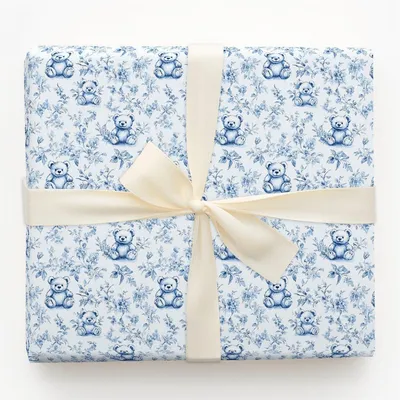 Vintage Snuggles - Gift Wrap for Christmas, Holidays Wrapping Paper, Christmas Wrapping Paper