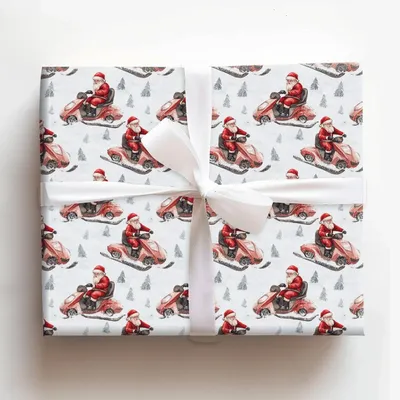 Dusting Through the Snow - Gift Wrap for Christmas, Holidays Wrapping Paper, Christmas Wrapping Paper