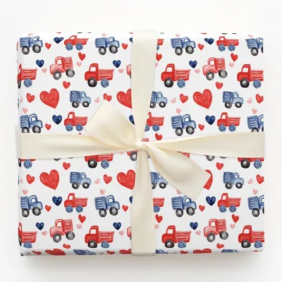 Cupid Cargo - Gift Wrap for Christmas, Holidays Wrapping Paper, Christmas Wrapping Paper
