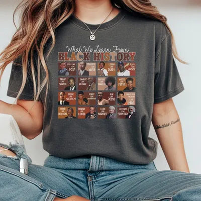 What We Learn From Black History T-Shirt Black History Month T-Shirt T-Shirt Black Lives Matter Womenswear Men