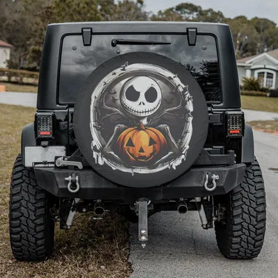 Pirate Skull Compass Spare Tire Cover, Florida Keys Tropical Wheel Protector, Red Bandana Waterproof Vinyl, Universal Spare Tire Cover