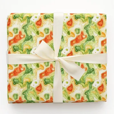 Willow Glen Fairways - Gift Wrap for Christmas, Holidays Wrapping Paper, Christmas Wrapping Paper