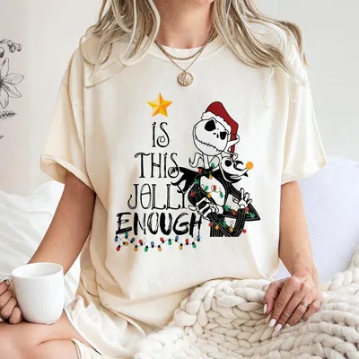 Nightmare Before Christmas Jack Skellington T-Shirt For Women Family Christmas T-Shirt Epcot Xmas T-Shirt Womens