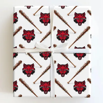 Festive Field Wolves - Gift Wrap for Christmas, Holidays Wrapping Paper, Christmas Wrapping Paper