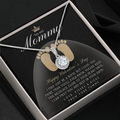 Valentines Gift for New Mom, Pregnant Wife Gift, Gift For Pregnant Wife, Jewelry For Pregnant Wife, Expecting Wife Valentine Day Gift