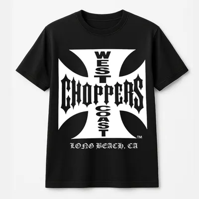 West Coast Choppers T-Shirt,Choppers Cowl Hooodie,Menswear,Unisex,Classic Tops T-Shirt Tops