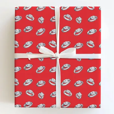 Ruby Diamond - Gift Wrap for Christmas, Holidays Wrapping Paper, Christmas Wrapping Paper