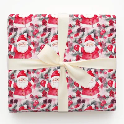 Cherry Chris - Gift Wrap for Christmas, Holidays Wrapping Paper, Christmas Wrapping Paper