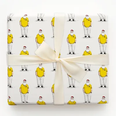 IOWA Santa Polo - Gift Wrap for Christmas, Holidays Wrapping Paper, Christmas Wrapping Paper