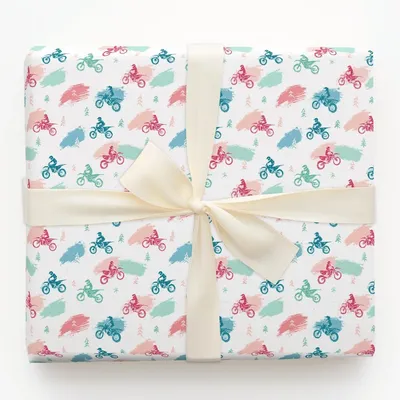 Dashing On Wheels - Gift Wrap for Christmas, Holidays Wrapping Paper, Christmas Wrapping Paper