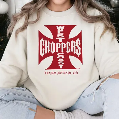 West Coast Choppers Sweatshirt, Motorcycle Sweatshirt, Unisex Graphic Sweatshirt, Classic Casual Top Menswear