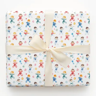 Belt Bounce - Gift Wrap for Christmas, Holidays Wrapping Paper, Christmas Wrapping Paper