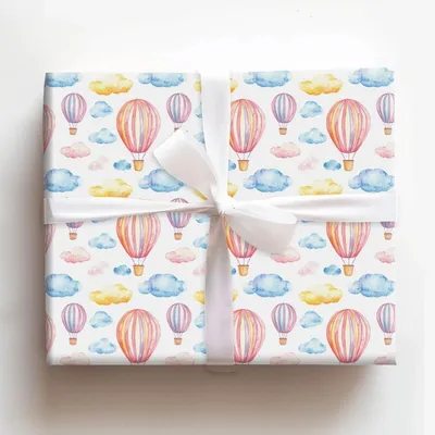 Pastel Skies and Cloud Nine - Gift Wrap for Christmas, Holidays Wrapping Paper, Christmas Wrapping Paper